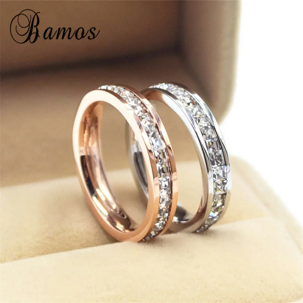 Ring Geometrische Vrouwelijke Meisjes Zilver Kleur Rose Gold Promise Wedding Engagement en voor Vrouwen Beste Cadeaus