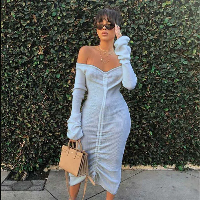 Off Shoulder Drawstring Yellow Dress For Women For Women Solid