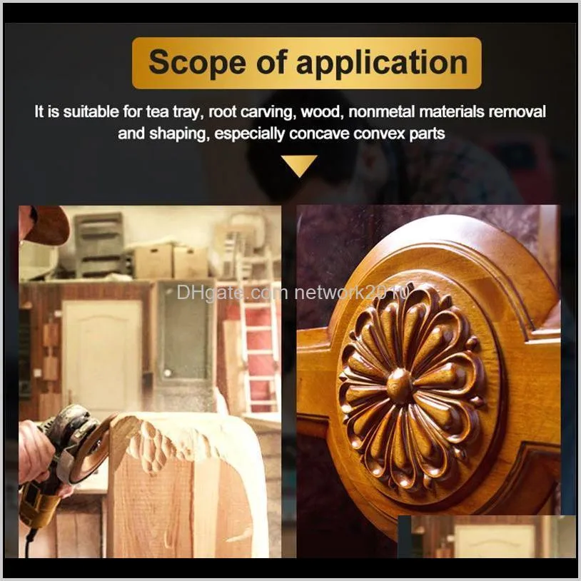 round wood angle grinding wheel abrasive disc angle grinder carbide coating 16mm 5/8