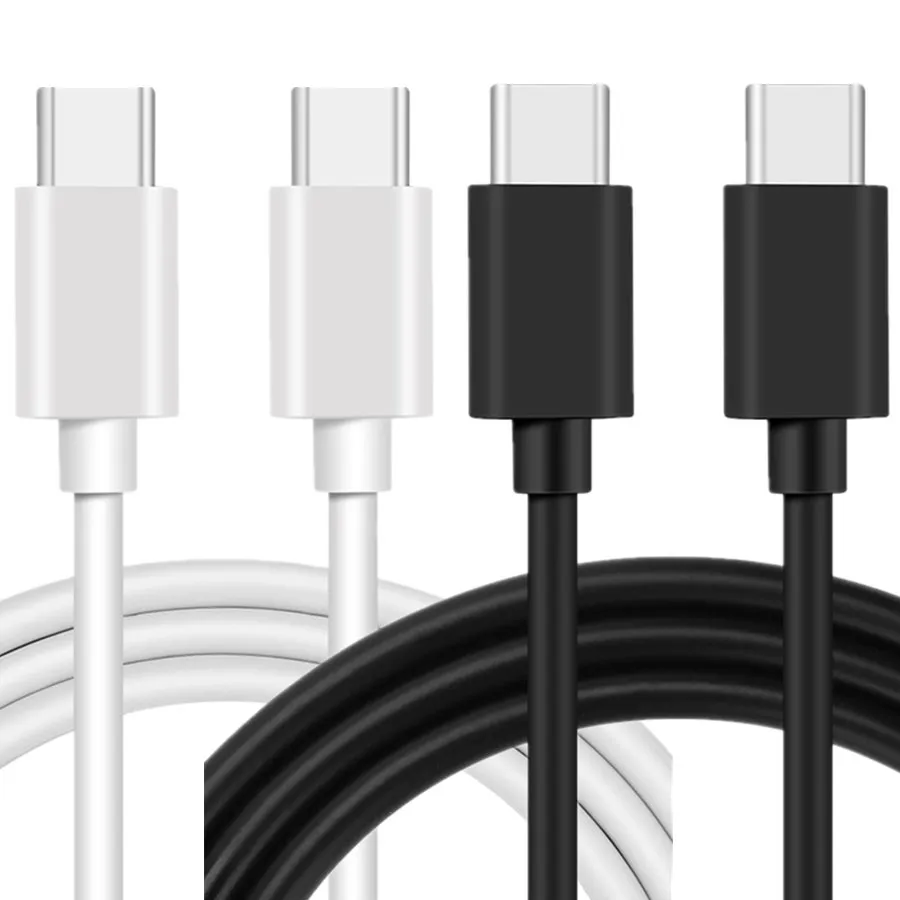 1m 3ft Type c cables USB-C Micro usb charger Cable C to C Cables For Samsung S8 S9 S10 S20 S22 S23 htc Android phone pc