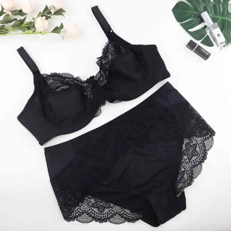 Parifairy Floral Lace Ultra Thin Bra And Panties Set In Large Size Underwear  For Women, Brassieres D Cup, Sizes 38 48 XL 6XL X0526 From Musuo03, $13.44