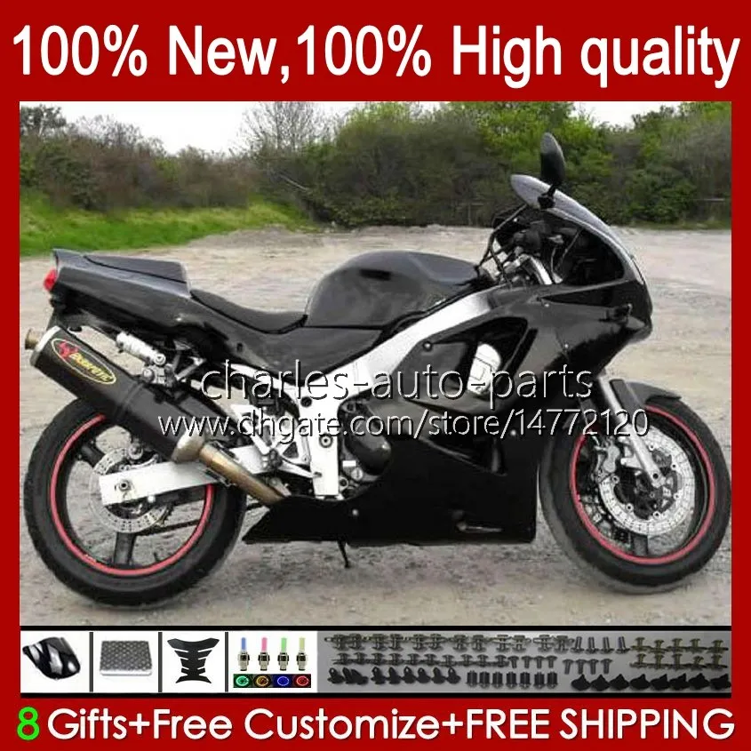 Kroppsarbete för Kawasaki Ninja ZX 6R 636 600cc 600 cc ZX 6 R ZX-6R ZX600C 94-97 Kropp 50HC.19 Glänsande svart Blk ZX-636 ZX600 ZX6R 94 95 96 97 ZX636 1994 1995 1996 Fearing Kit