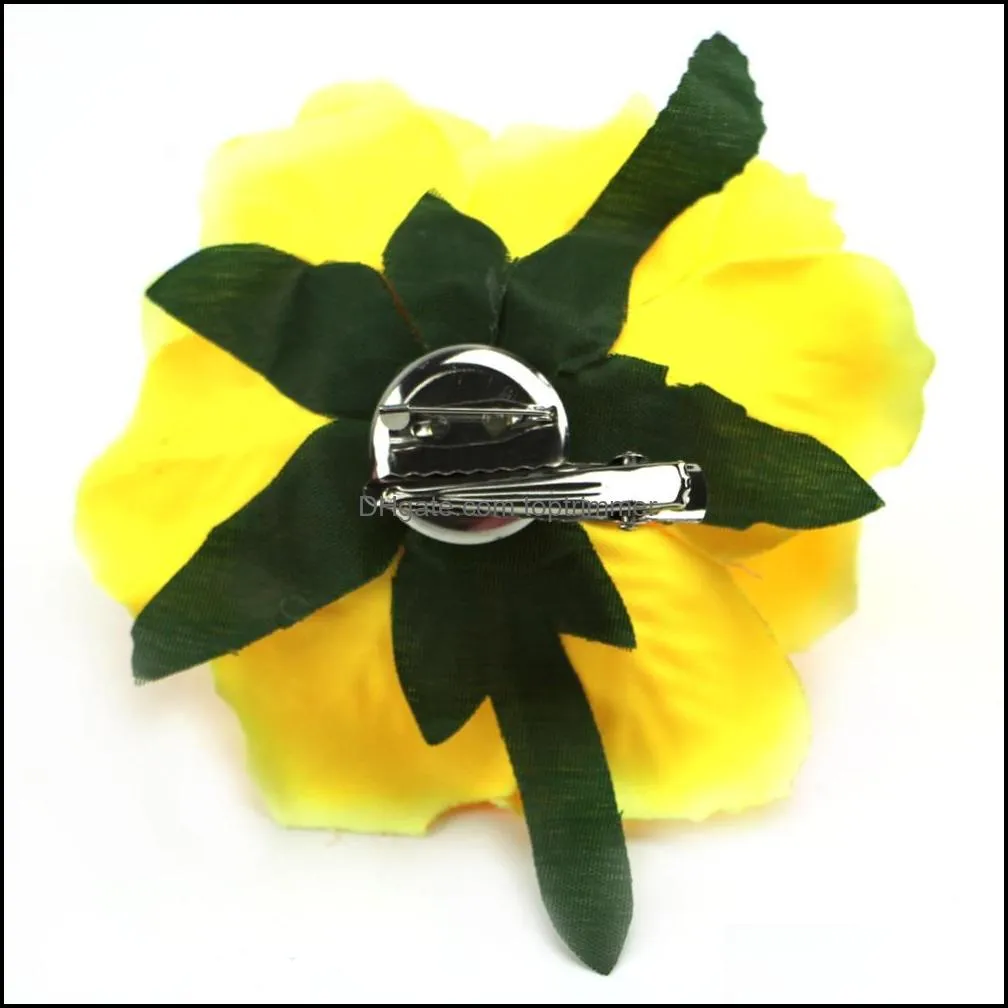 Rushed Promotion Plant 1pc Popular Hairpin Brides Hair Pins Clips Combs Bridesmaid Cloth Flower Jewelry Accessori