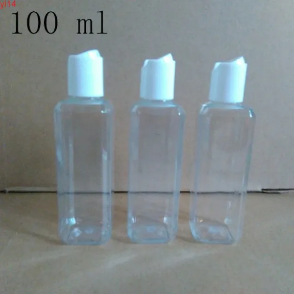 100 мл Кристалл прозрачная пластиковая бутылка оптом Retailes Оригинал квадратный косметический тонер для косметической воды упаковка пустые контейнеры GTY