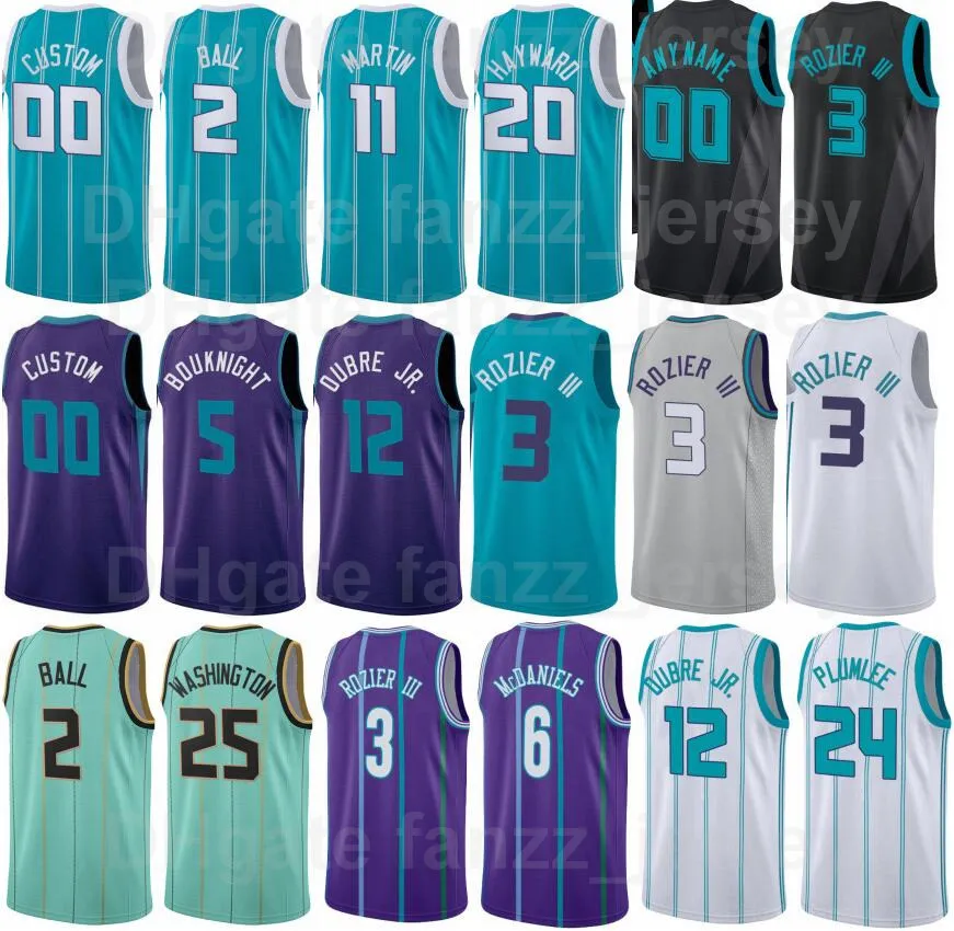 Screen Printed Basketball Isaiah Thomas Jersey 4 Cody Martin 11 Montrezl Harrell 8 Mason Plumlee 24 James Bouknight 5 Jalen McDaniels 6 Men Woman Kids Sport Fans