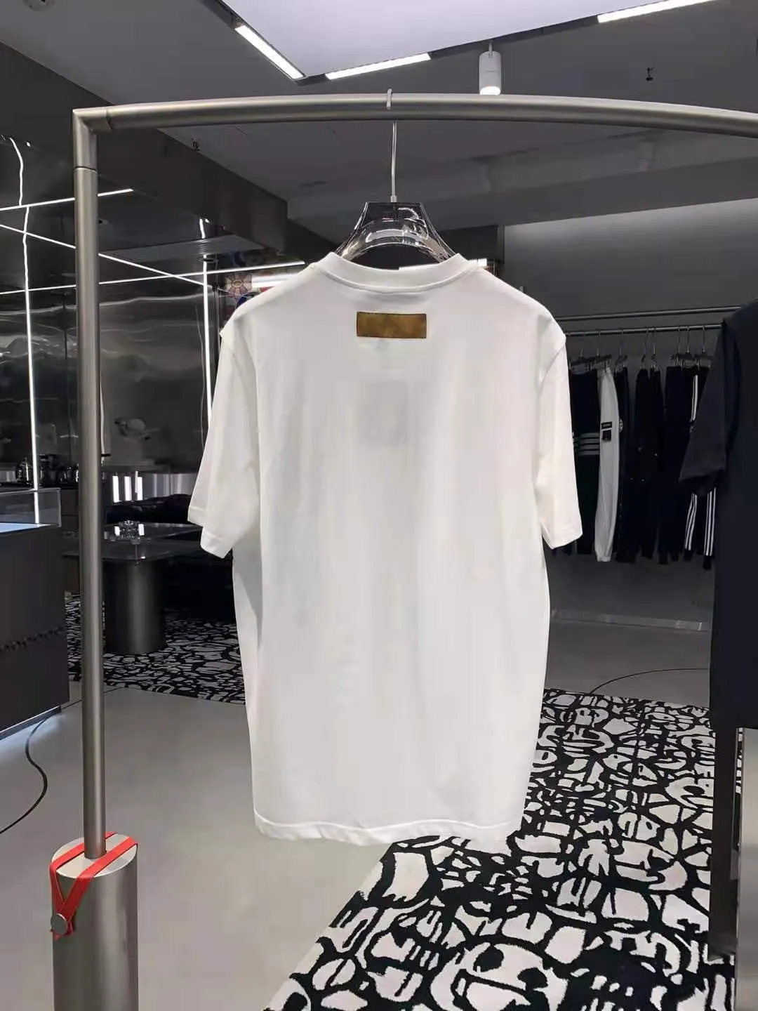 21SS early spring Embroidered playing card short sleeve Short sleeve Tee Men Women High Street Fashion Short Sleeves T-Shirts zdll0106.
