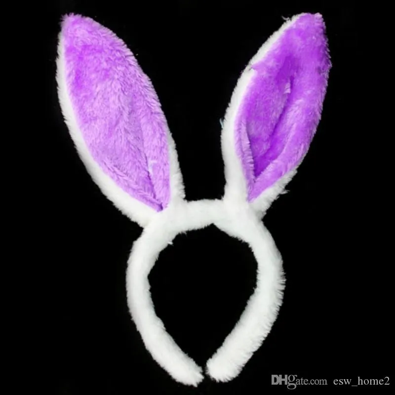 Flashing Rabbit Ears Easter Bunny Ornaments Led Light Rabbit Ears Glowing Headdress Decoration Party Festive Supplies