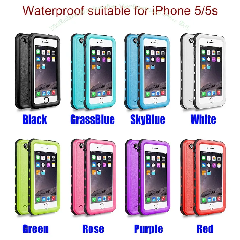 Waterdichte Case voor iPhone 6 Plus 5 SE 7 8 DUIPEN Onderwater Zwemmen Buitensporten TPU Cover