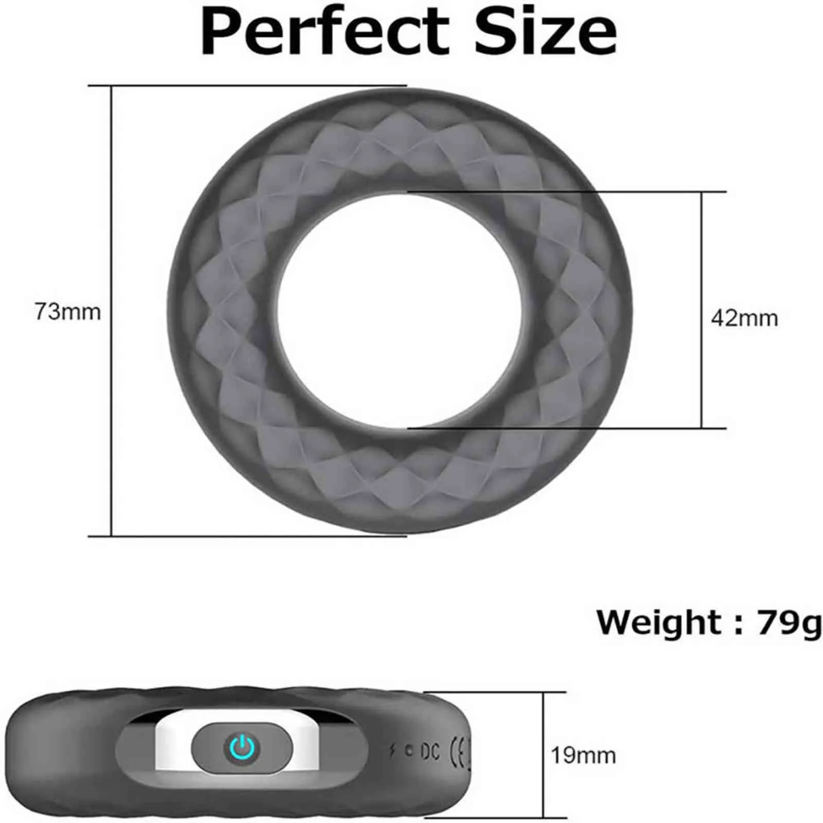Anneaux NXY Anneau vibrant télécommandé Jouets sexuels en silicone pour hommes Massage masculin Vibromasseur Retard d'érection Éjaculation_voghion.com