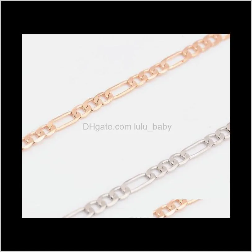 european and american jewelry fashion simple metal chain anklet