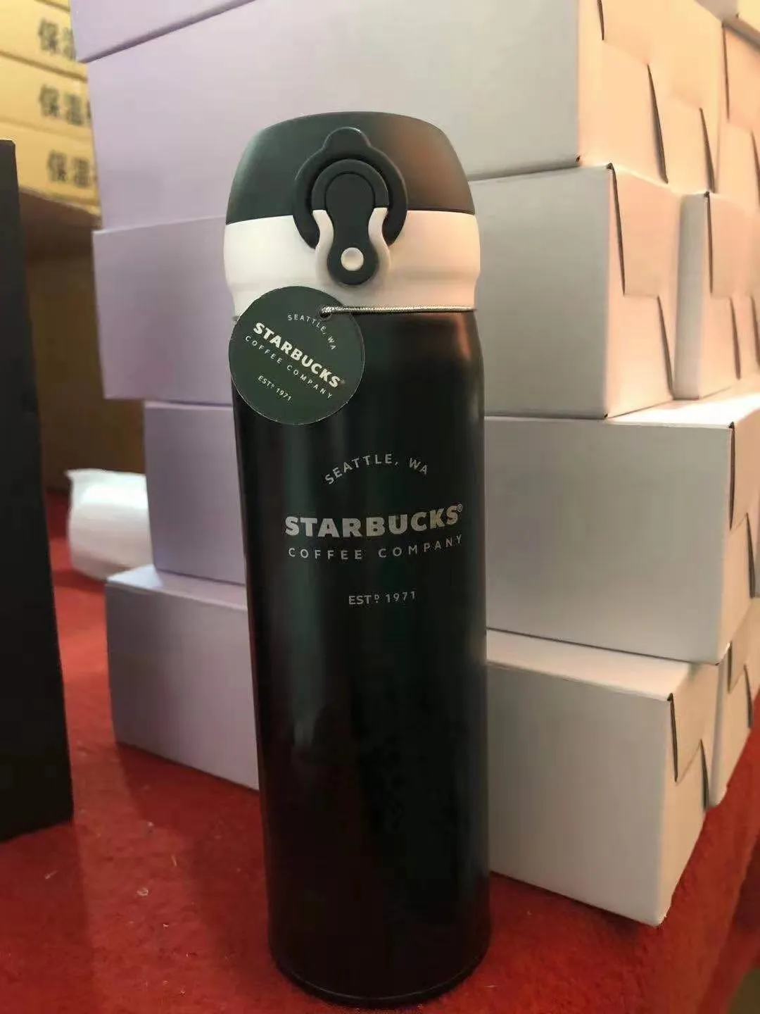 2021 Fashion 500ML Starbucks Cup Water Bottle Vacuum Stainless Steel Mugs Kettle Thermo Cups Gift Product