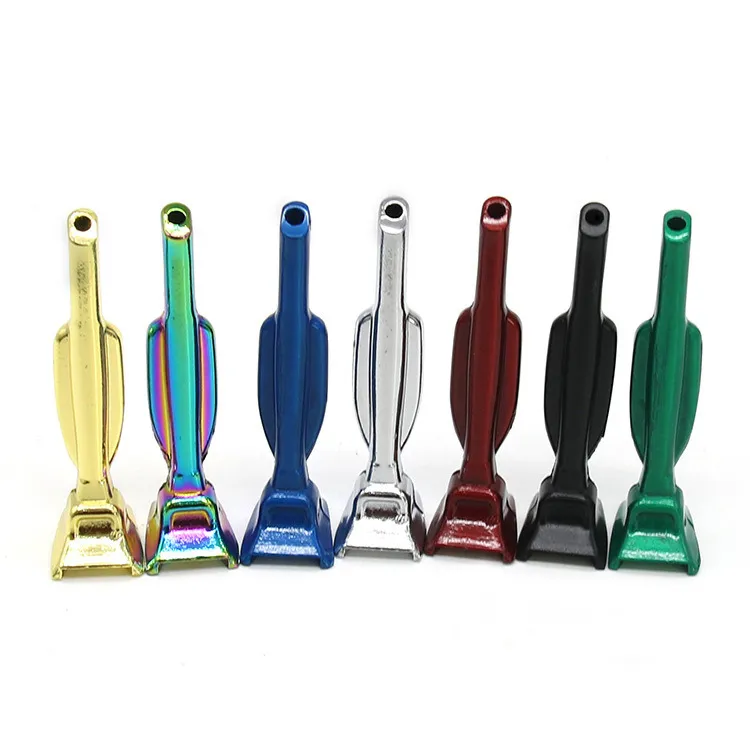 2022 Zinc Alloy Material Coloful Pipe Cigarette Set GRind Carry Metal Pipe Grinder