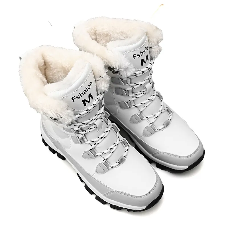 Bottes pas de haute marque basse femme noire vin blanc rouge classique # 22 cheville courte femme neige hiver botte taille 88 s