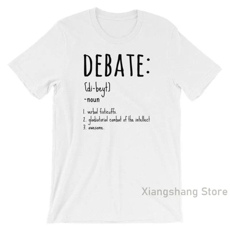 T-shirts Rolig Debaterskjorta Debatt Team Kapten Lärare Lover Gift Tal och Arguer Short-Sleeve Unisex T-shirt