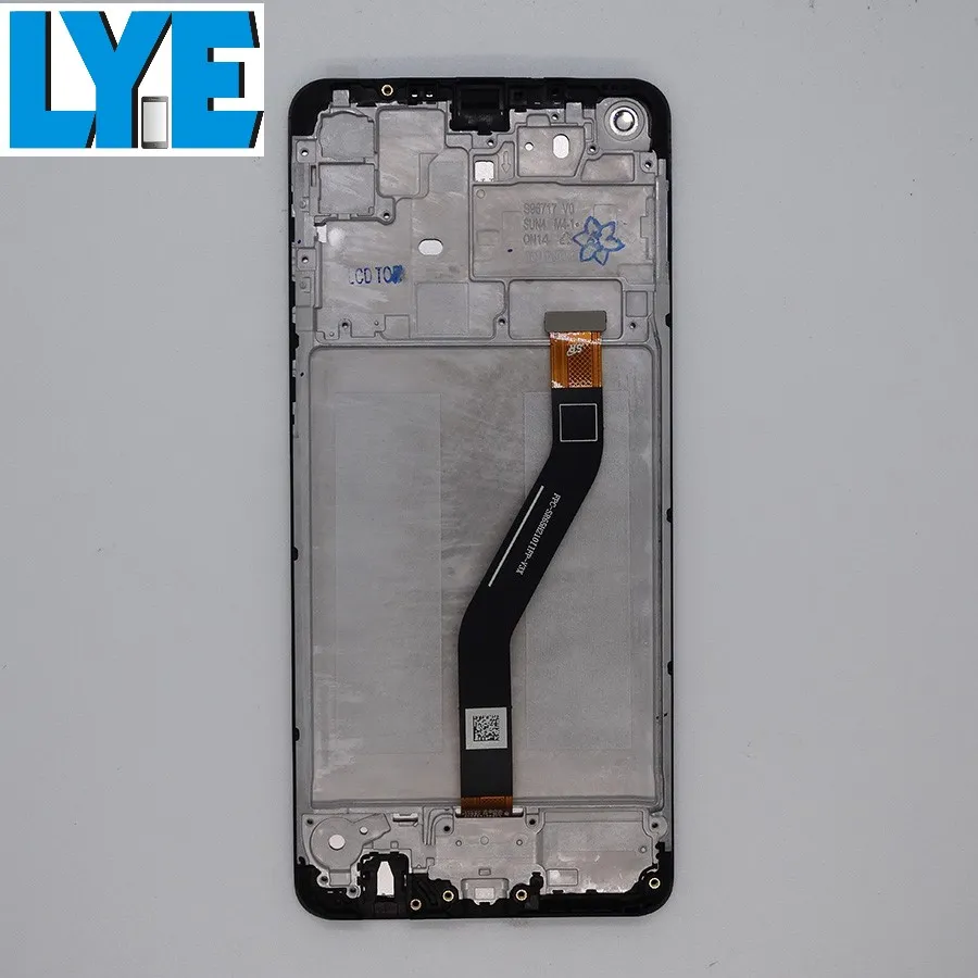 Wyświetlacz LCD dla Samsung Galaxy A21 A215 Panele ekranu Ekranowe Wymiana zespołu Digitizer z ramą