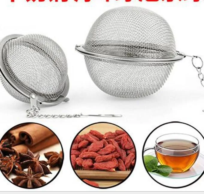 2021 nouveau thé infuseur en acier inoxydable thés Pot infuseur sphère maille passoire boule bonne qualité 4.5cm 25 pièces/lot