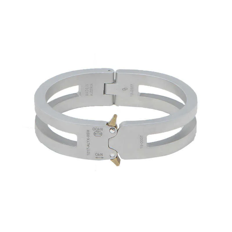 Unisex Stainless Steel Alyx Bracelet with Emerald Stone and