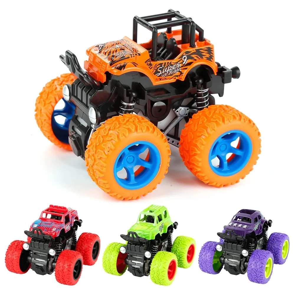 Inertia Rotatable Diecast Car Toys For Kids Self Rotation 360 Otating Stunt Off-road Vehicle Model Inertial Cars Toy W0