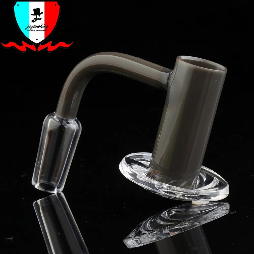 Renkli Regula 20mm Eğirme Kuvars Banger ile Eğimli Kenar 19mm 14mm 10mm Erkek / Kadın Berrak 2 TERP İnciler ve 1 Cam Carb Cap ile Dab Rigs