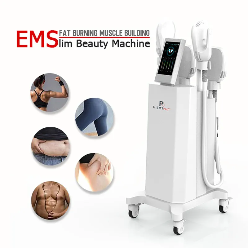 Senaste uppgradering bantning Muscle Build System HI EMT PRO MAX elektromagnetisk EMS Hiemt Machine 4 Handtag