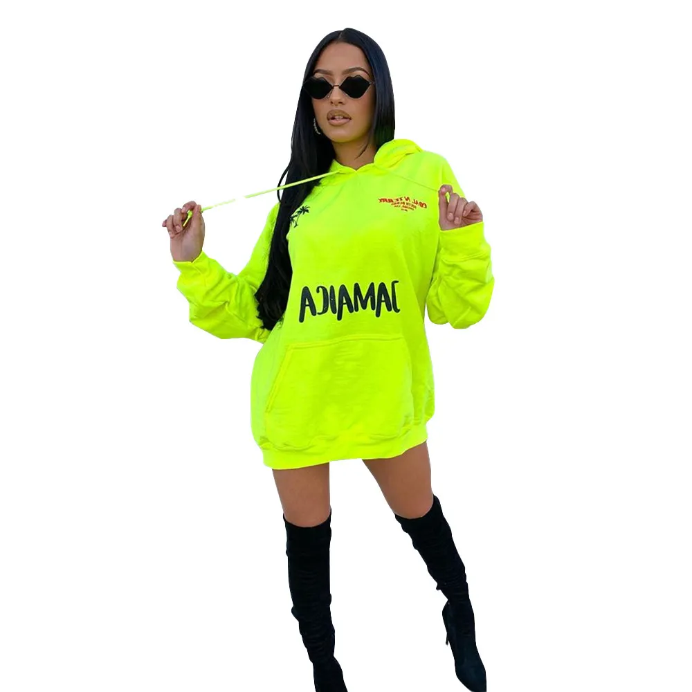 Neon hotsell oversized hoodie