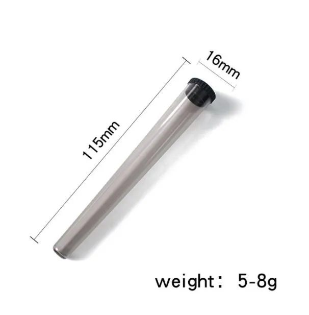 Plastic King Size Tube Waterproof Airtight Smell Proof Odor Cigarette Solid Storage Sealing Container Pill Cas