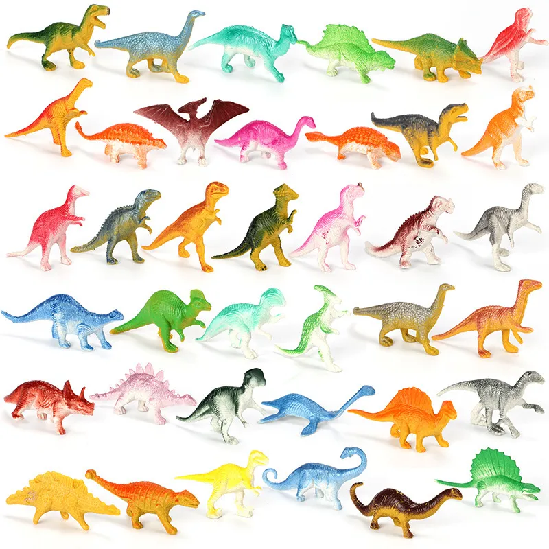 39 Uds Mini dinosaurio modelo educativo para niños pequeñas figuras de animales de simulación juguetes para niños al por mayor