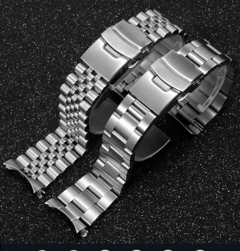 Roestvrijstaal 22mm Oyster Strap Jubilee Band Geschikt voor SKX007 SKX009 Watch Bands