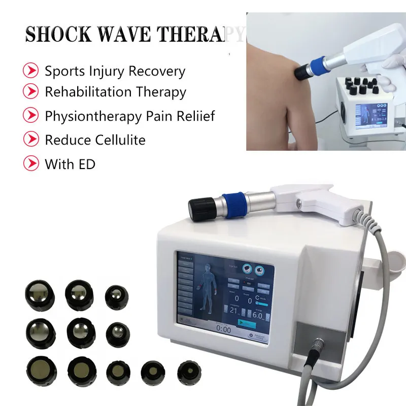 Portable ESWT EDS shockwave Therapy Machine for Erectile dysfunction treatment Low intensity Messager gun Physiotherapy Equipment