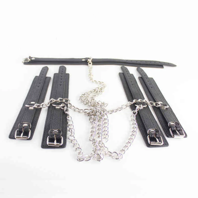 NXY Sex Adult Toy Sodandy Slave Neck Collar Handcuffs Wrist Cuffs  