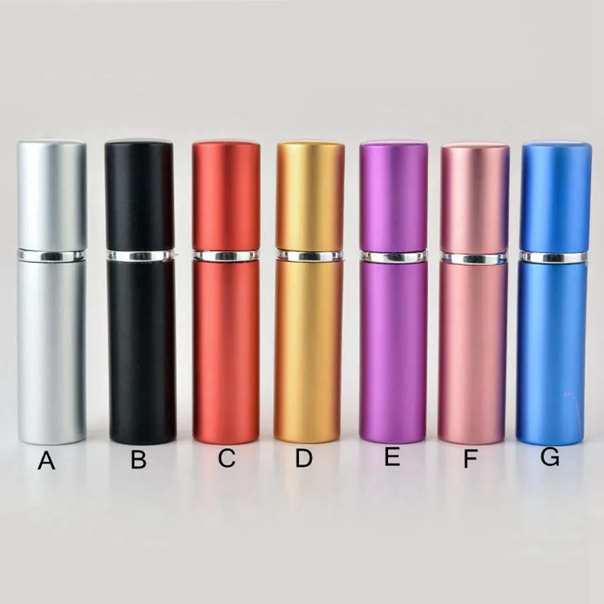 Party Favor 5ml Perfume Bottle Atomizer Fragrance Glass Scent-bottle Travel Refillable Makeup Spray Bottles CYZ2970