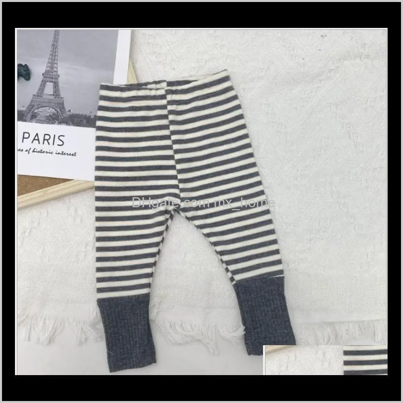 new toddler boys girls striped leggings pants cotton kids trousers baby pp pants spring autumn children clothing infant casual harem
