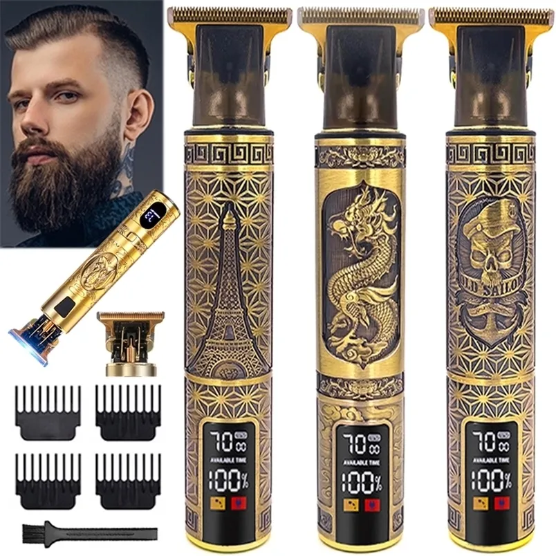 Tondeuse À Cheveux Numérique Professionnelle Sans Fil Pour Hommes,  Rechargeable Lcd, Rasoir De Barbier, Coupe Moustache, Moteur Électrique -  Tondeuses À Cheveux - AliExpress