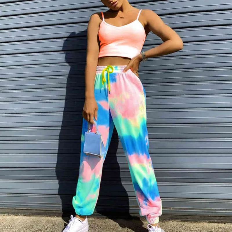 Sweatpants women top tie dye