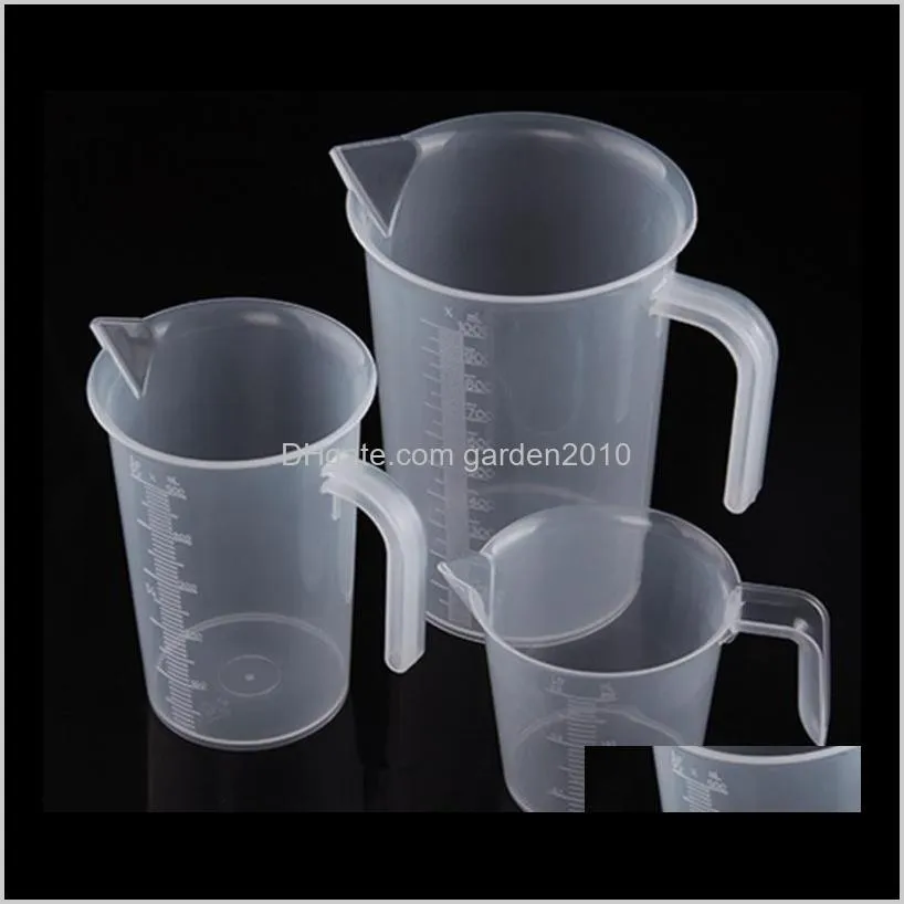 Verktyg 2505001000 ml högkvalitativ plasttransparent mätkopp med handtag POUT WB760 YSVEW WSYF7