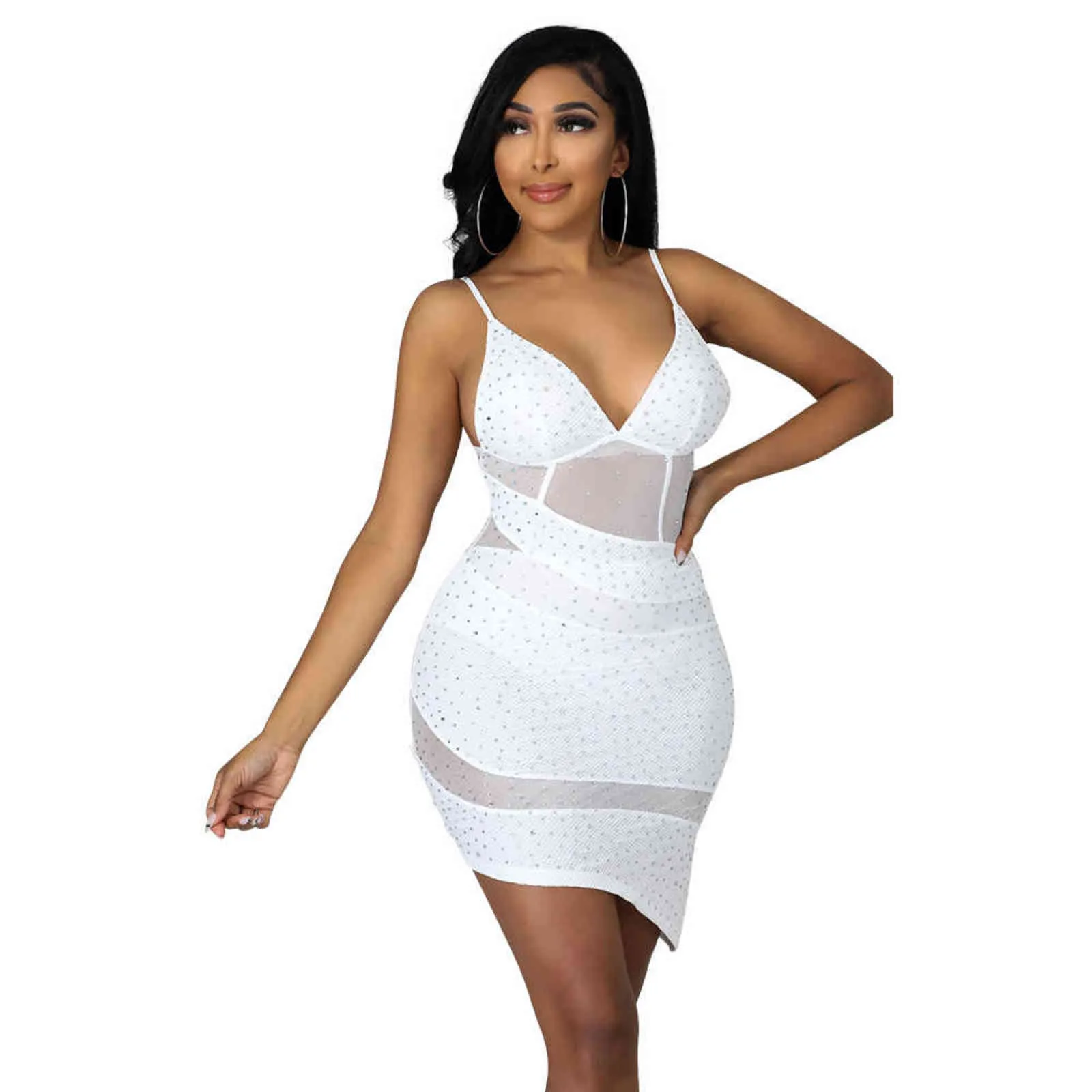 Sexy Deep V-Neck Lace Slim Sling Collapsed Shoulder Bodycon Dress Sexy Deep V-Neck Lace Slim Sling Collapsed Shoulder Bodycon Dress