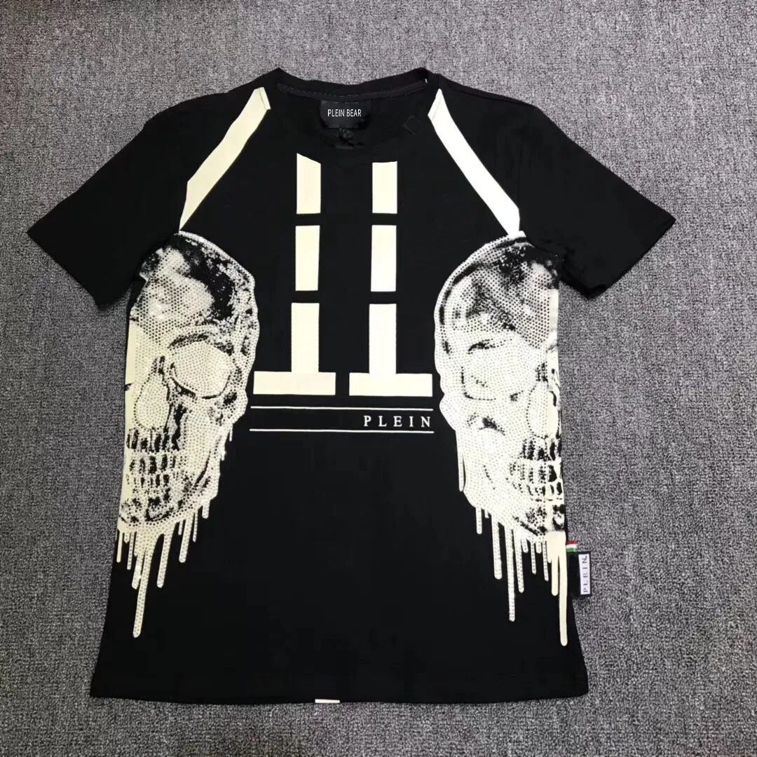 PLEIN BEAR T SHIRT Mens Designer Magliette strass Skull Uomo T-shirt Classica alta qualità Hip Hop Streetwear Tshirt Casual Top Tees PB 16276