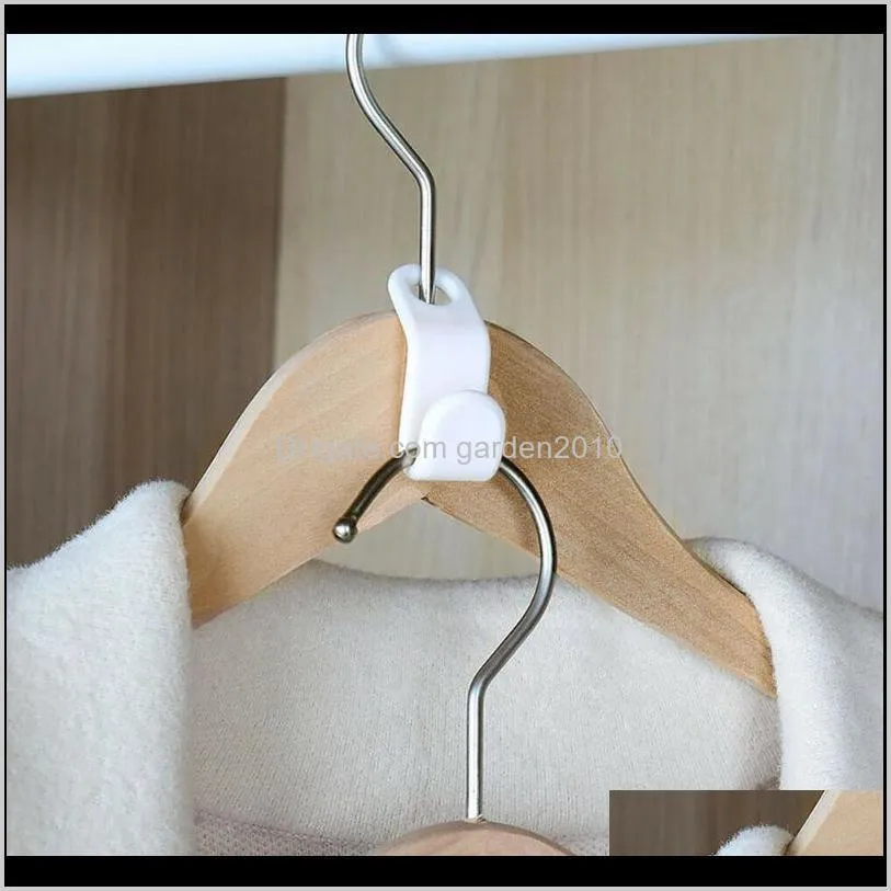 6pcs clothes hooks cascading hanger plastic closet organizer connector wardrobe space saving hook & rails