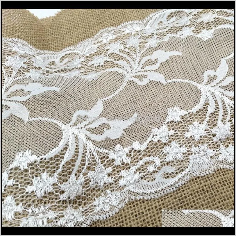 retro european tablecloth fabric linen middle lace ribbon table runner decorate kitchen dining home party hotel high quality 16mb m2
