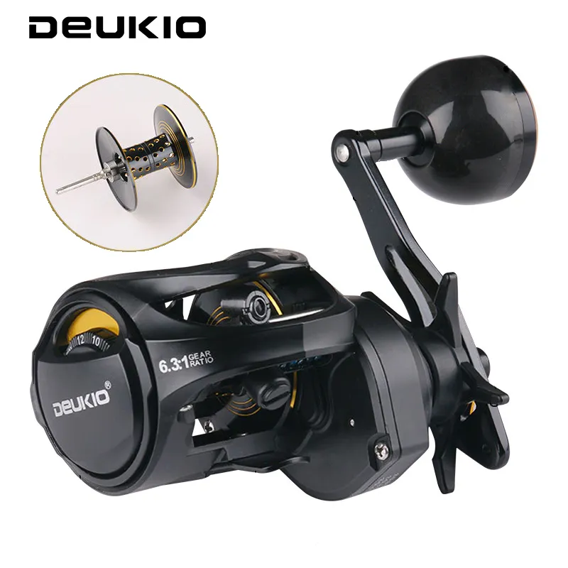 Large Baitcasting Reels: High Speed 7.1:1 Carbon... 