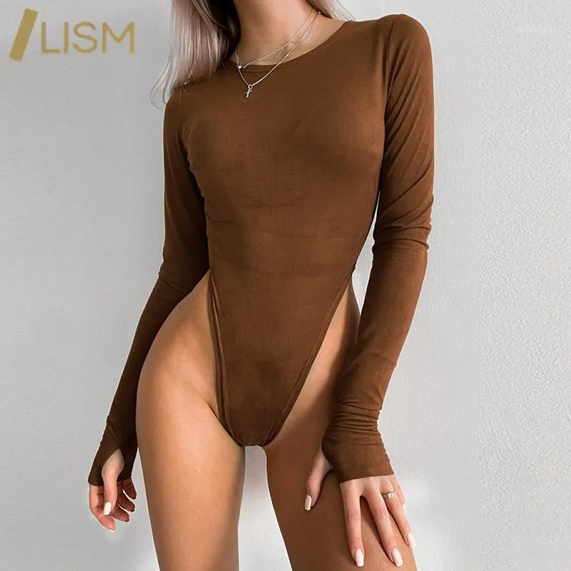 حللا للمرأة السروال القصير lism الصلبة bodycon playsuit النساء نادي وتتسابق بذلة رومبير الخريف الشتاء إمرأة قطعة واحدة الزي