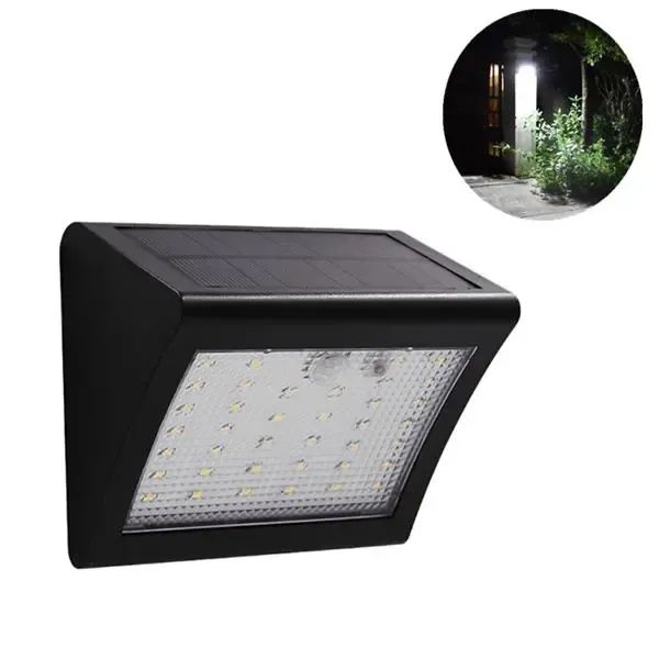 Solar Powered 38Led IP65 Waterdichte 500LM PIR Motion Sensor LED Wandlamp Outdoor Beveiligingslamp