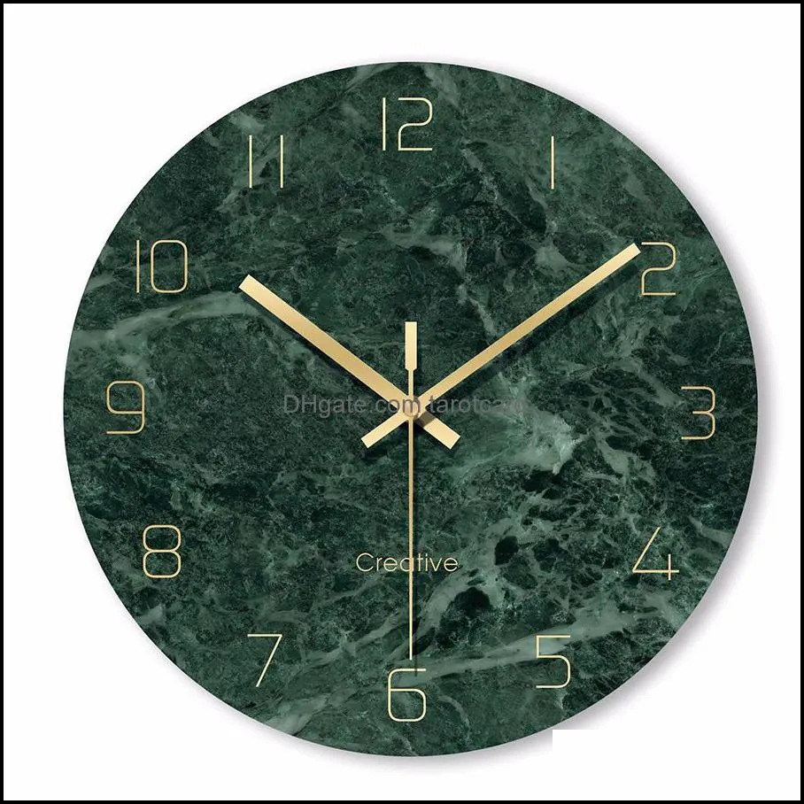 Modern Design Minimalist Watch Glass Art Clock Wall Home Decor Large Decorative Vintage Silent 14 inch Decoration for bedrooms