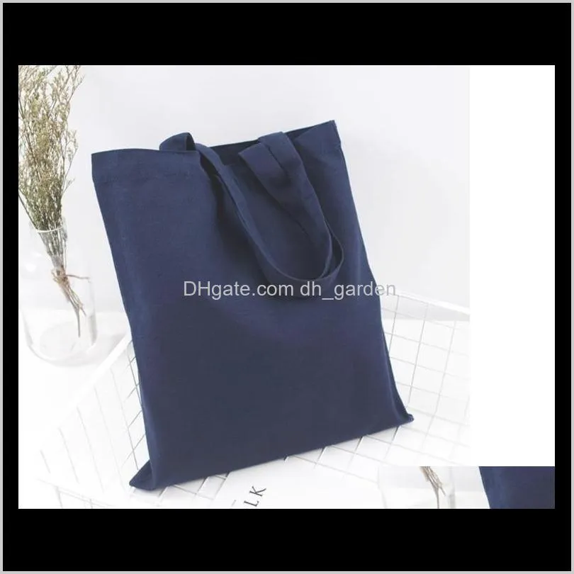 colorful blank pattern canvas shopping bags eco reusable foldable shoulder bag handbag tote cotton tote bag wholesale custom logo