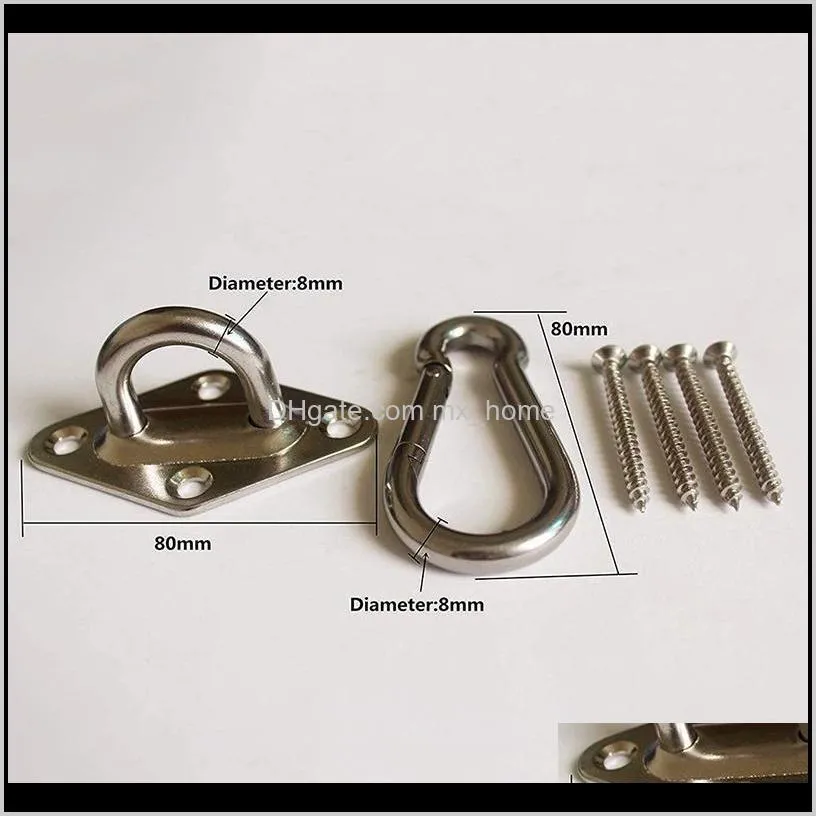 12pcs/set hammock hanging set hook and hook ring for hammock bracket swing tool kits ghs99