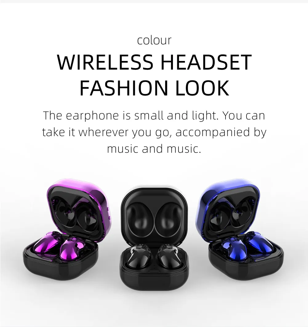 S6 plus tws trådlösa öronproppar bekväma miniknapp Bluetooth hörlurar hörlurar hifi ljud binaural call earpieces 9d sport headset dhl
