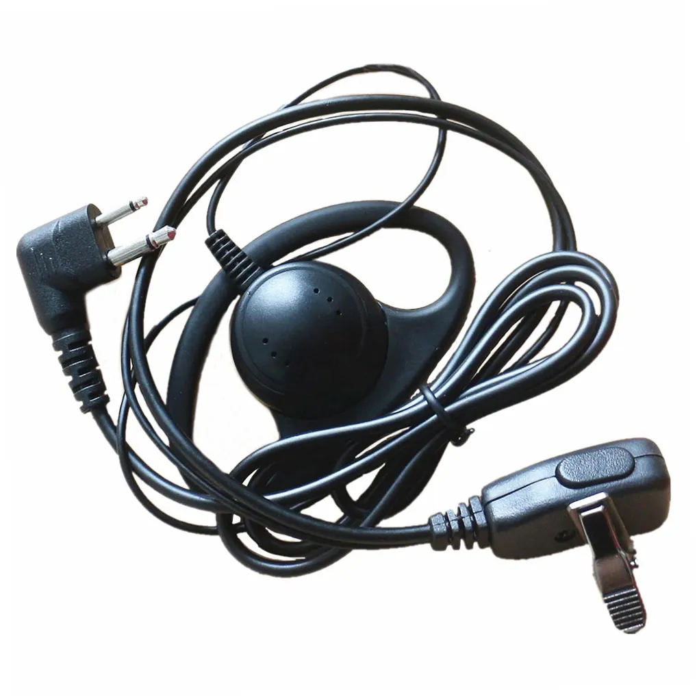 10x D Form 2PIN Ohrbügel Ohrhörer Headset Kopfhörer W/PTT Mikrofon Für Motorola Walkie Talkie Radio RDU-2020 RDU-2028D RDU-4100 RDU-4160