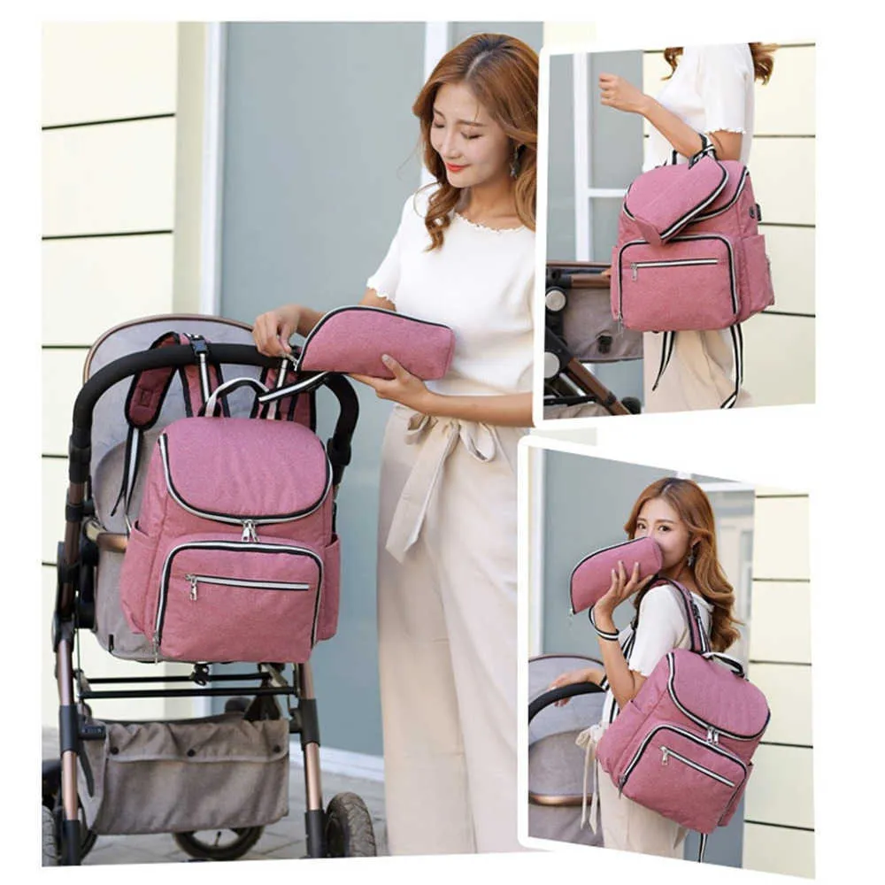 Multi-Function Large Mummy Baby Diaper Nappy Rucksack Hospital Maternity Bag #4O03 (17)