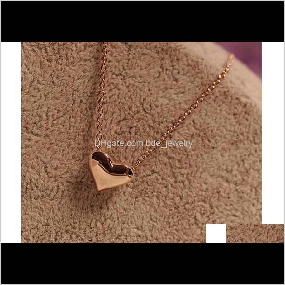 wholesale gold plated heart pendants necklaces for women wedding jewelry wholesale collares