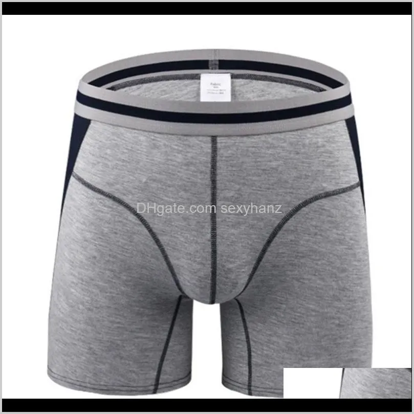 newly mens modal underpants long leg sports underwear silky soft briefs 2019 fashion body shaping breathable panties